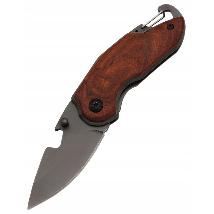 Cutit de buzunar, Inox/Lemn, Maro