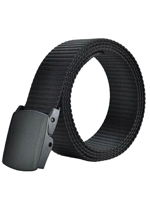 Férfi taktikai öv, fekete, 120 cm