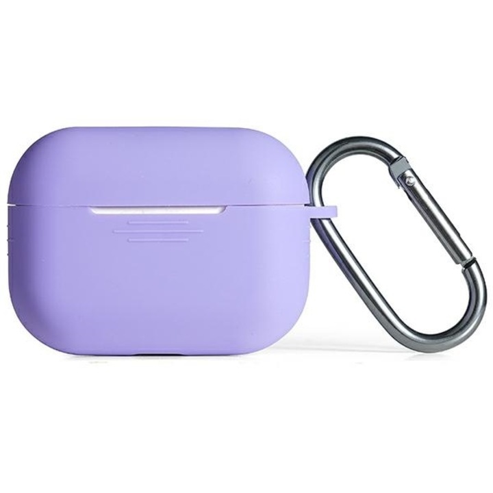 Husa pentru AirPods Pro silicone cover with holder purple