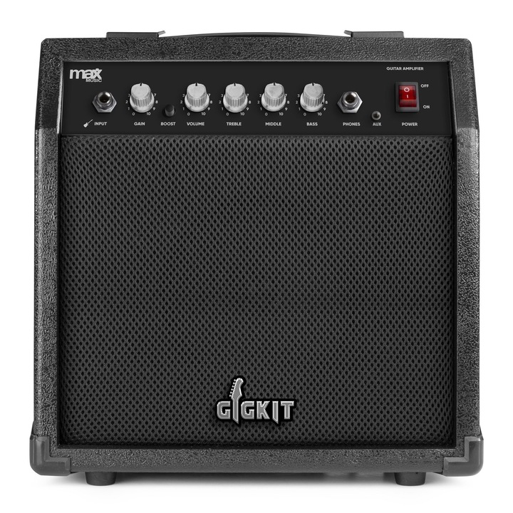 Elektromos gitárerősítő, Max, 40W, 130x305x31 mm