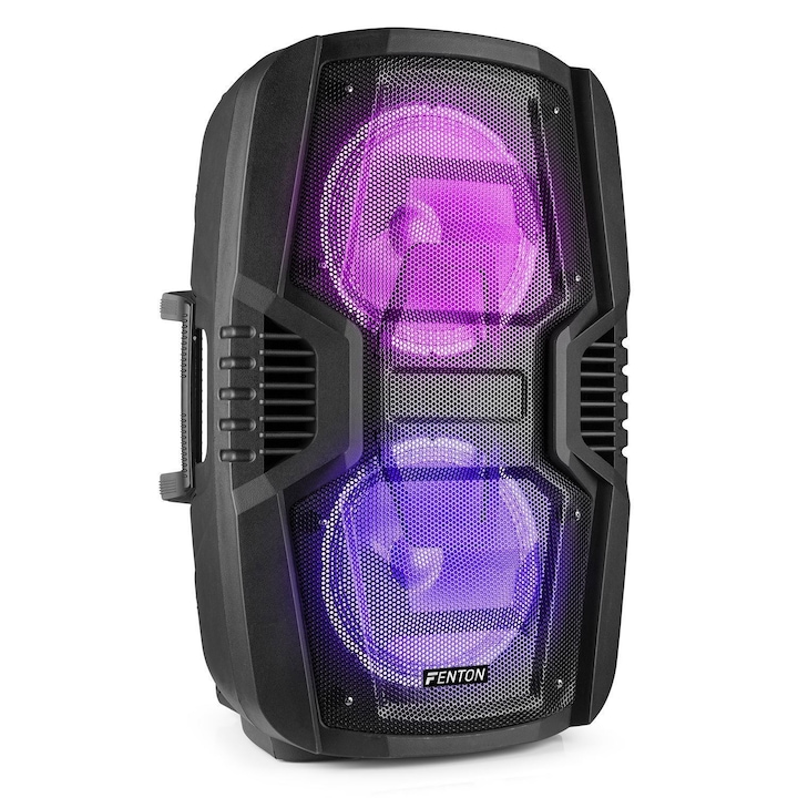 Sistem audio portabil, Fenton, 700W, 10", 3000 mAh, Negru