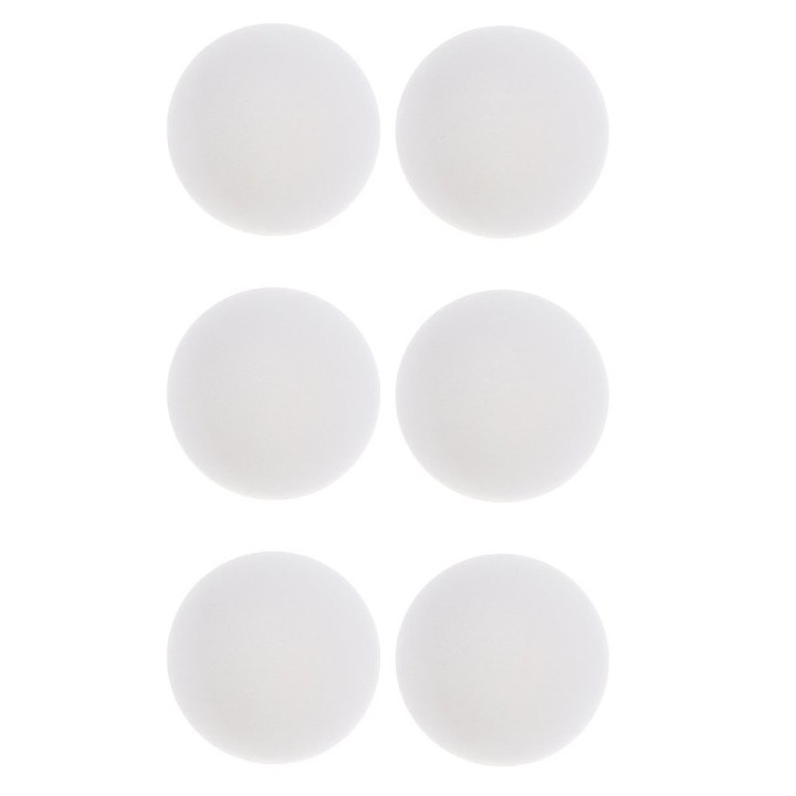 6 db-os asztaliteniszlabda készlet, 40 mm, fehér