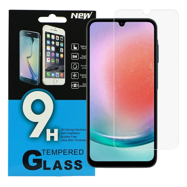 Samsung Galaxy A15 4G / A15 5G kompatibilis üvegfólia, előlapi, edzett