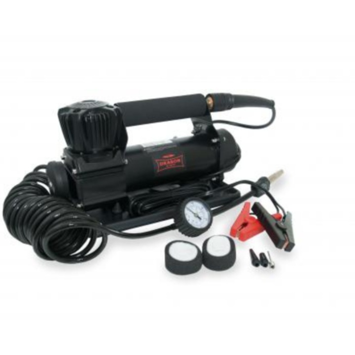 Hordozható kompresszor Pro olaj nélkül, Dragon Winch DWK-PS 500 SHD portable, Kapacitás 108l/perc, 12V