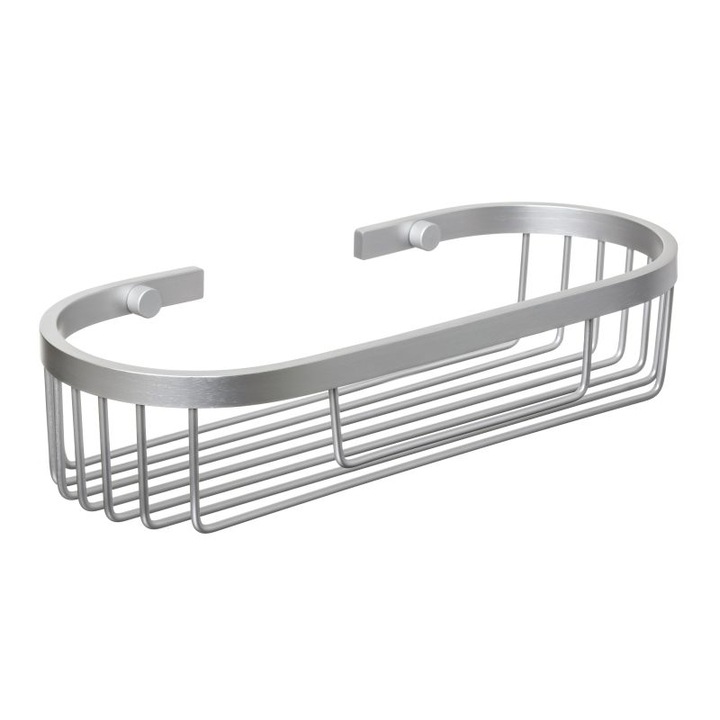 Cos de depozitare oval, din aluminiu, 29 x 12 x 6.5 cm, Ice