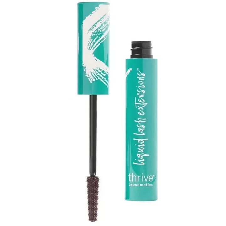Rimel Thrive Liquid Lash, Flake-Free Tubing Technology, Volum, Alungire, Waterproof, 10.7g, Negru