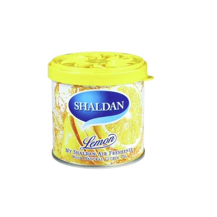 My Shaldan Lemon ароматизатор за кола - 4 пакета и микрофибърна кърпа 30x40 см