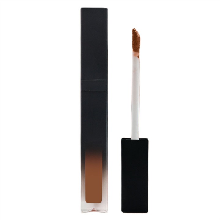 Ruj Mat lichid rezistent cu stralucire NovaCharm Biscuit Nude, Capul de perie este moale, Vegan / Cruelty-free, Rezistent la apa si mat, 5 ml