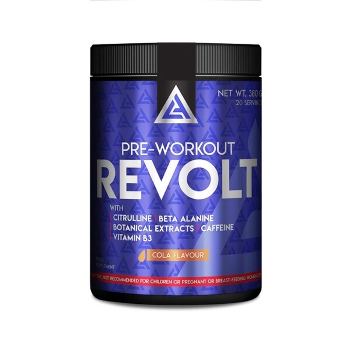 Pre antrenament, Lazar Angelov Nutrition Pre Workout Revolt, cola, 380 g