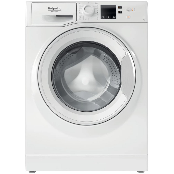Пералня Hotpoint Natis NS702UWEUN, 7 кг, 1000 об/мин, Клас E, Digital Display, Бял
