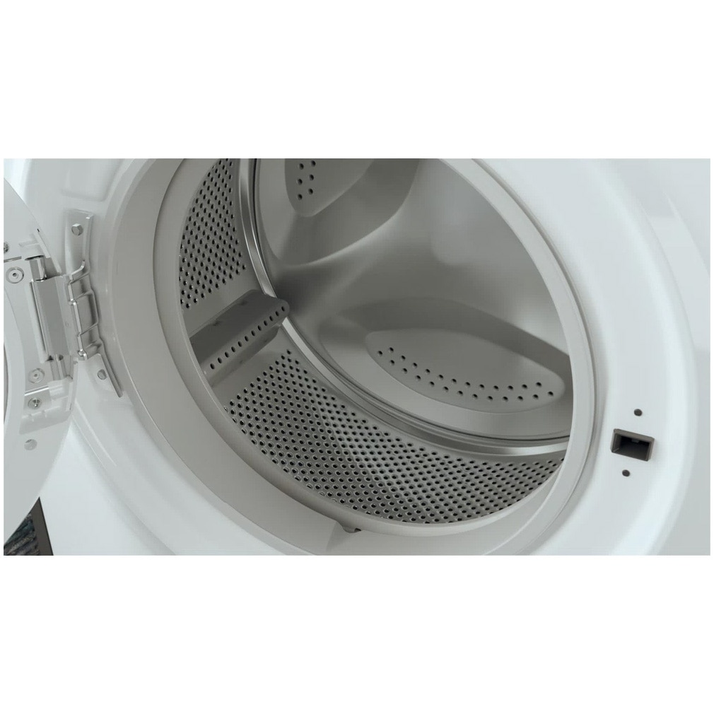 Masina de spalat rufe slim Whirlpool WRBSS 6249 S EU, 6 kg, 1200 rpm, Clasa C, Motor Inverter, Display digital, Alb/Negru