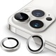 Folie Protectie Camera pentru iPhone 14 Pro / 14 Pro Max, Sticla Securizata, Aluminiu, 3 bucati, Ultra Slim, Duritate 9H, Anti Zgarieturi, Anti Amprente, Anti Socuri, Argintiu