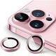 Folie Protectie Camera pentru iPhone 12 Pro Max, Sticla Securizata, Aluminiu, 3 bucati, Ultra Slim, Duritate 9H, Anti Zgarieturi, Anti Amprente, Anti Socuri, Roz