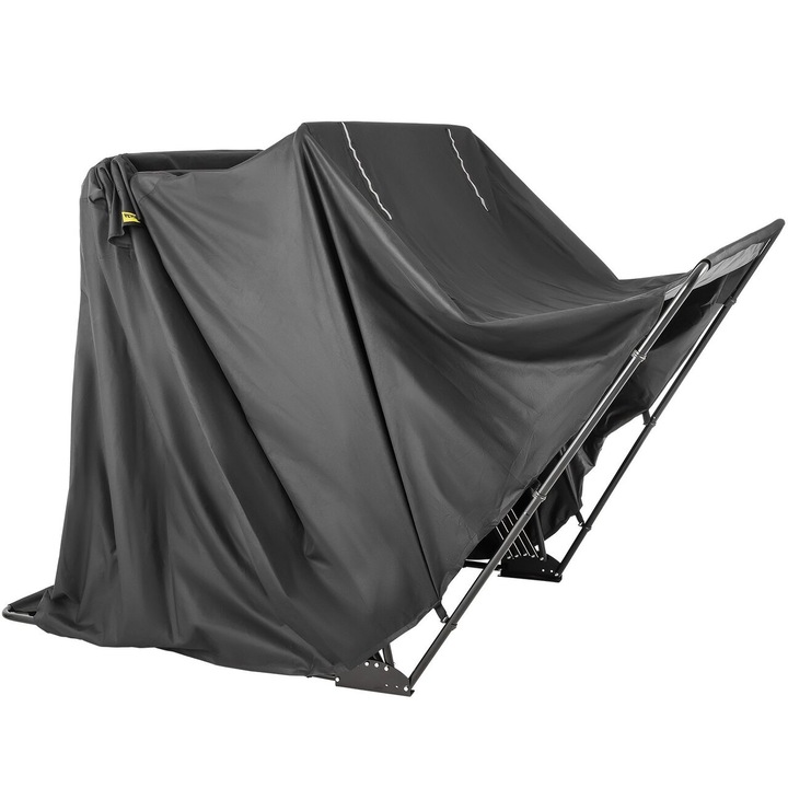 Cort pentru motociclete Vevor 340x137x190 cm, structura aluminiu, Pliabil, UV, Impermeabil, Incuietoare cu cifru