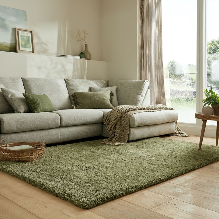 Covor, Flair Rugs, Feather Soft Verde Olive 200X290 cm