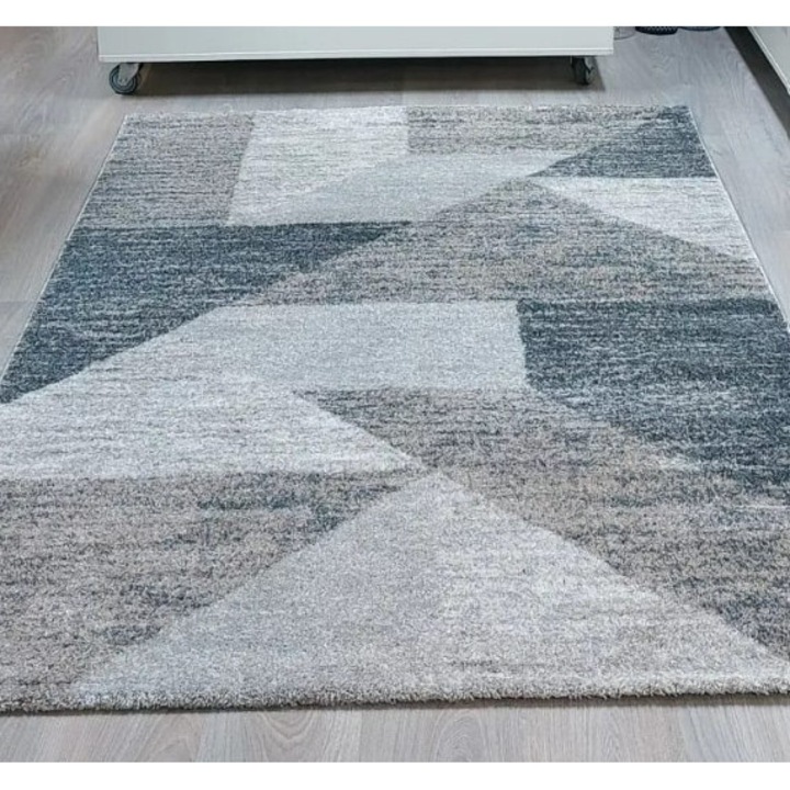 Covor Roma, Model 31 SKS, Crem/Gri, 2650 gr/mp 80 x 150