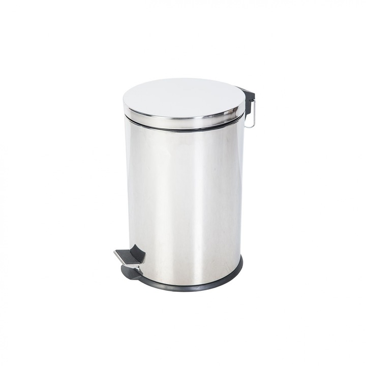 Cos de gunoi cu pedala, Casa Plastor, inox, 20 L, Ø 29.2 cm x 45 cm