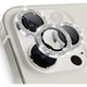Folie Protectie Camera cu Sclipici pentru iPhone 13 Pro / 13 Pro Max, Sticla Securizata, Aluminiu, 3 bucati, Ultra Slim, Duritate 9H, Anti Zgarieturi, Anti Amprente, Anti Socuri, Argintiu