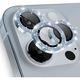 Folie Protectie Camera cu Sclipici pentru iPhone 11 Pro / 11 Pro Max / 12 Pro, Sticla Securizata, Aluminiu, 3 bucati, Ultra Slim, Duritate 9H, Anti Zgarieturi, Anti Amprente, Anti Socuri, Bleu