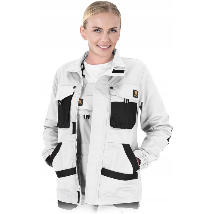 Jacheta protectie dama, Ogrifox, Alb, 6XL