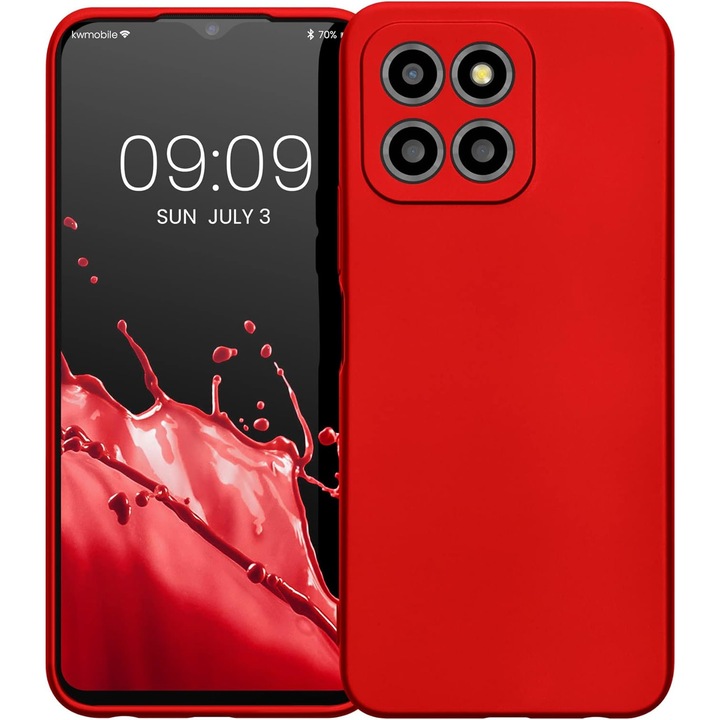 Капак за Samsung Galaxy M53 5G силиконов кейс червен