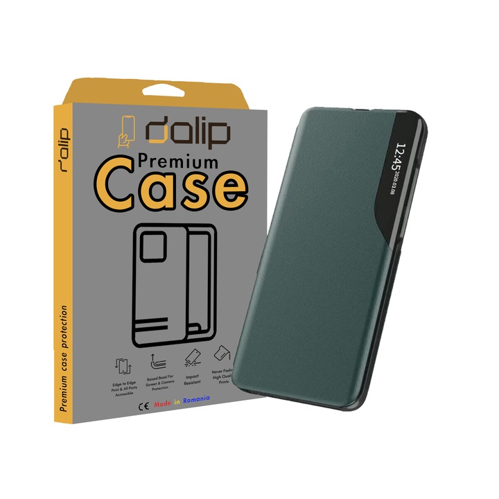 Dalip Smart Fold Case, за Samsung Galaxy Note 10 Plus 4G / Note 10 Plus 5G, Premium TPU, зелен
