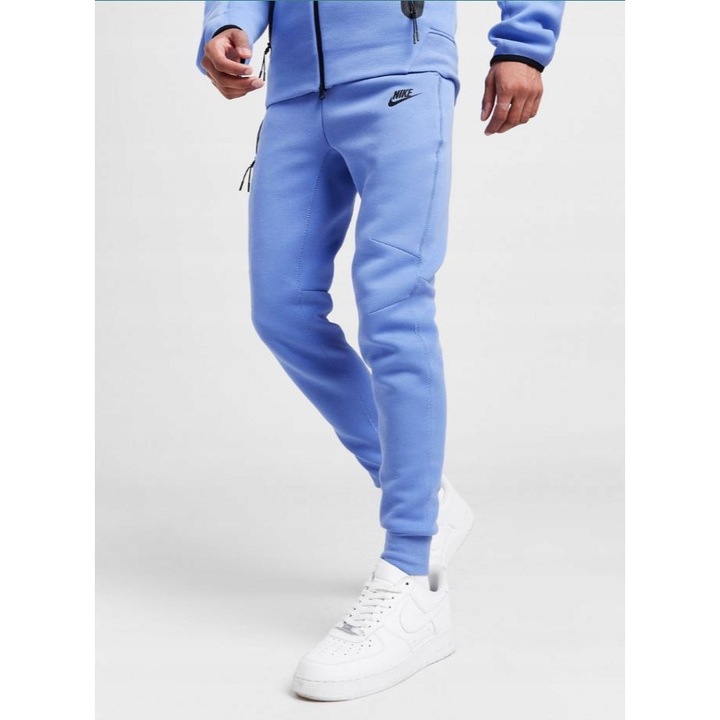 Pantaloni sport barbati, Nike, Bumbac, albastru, XL