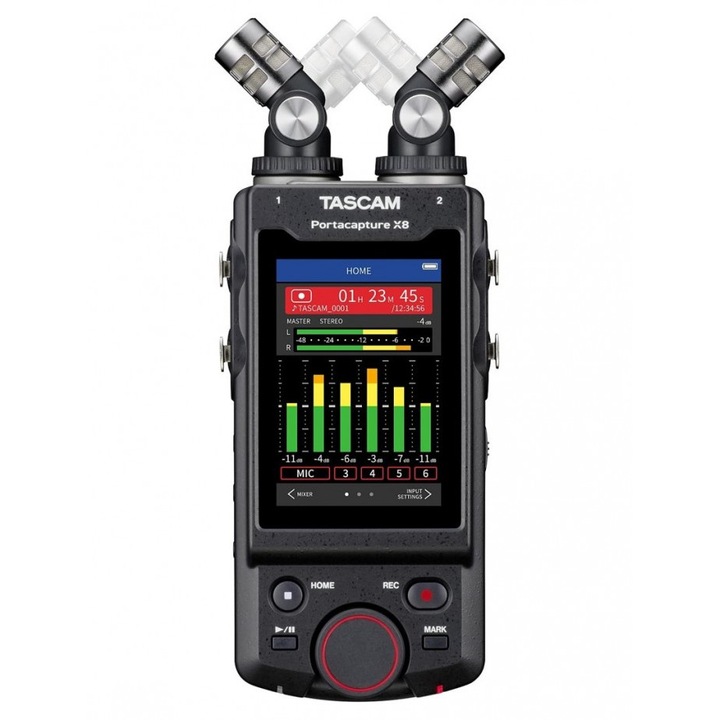 Преносим рекордер, Tascam, X8, Висока резолюция, Многоцветен