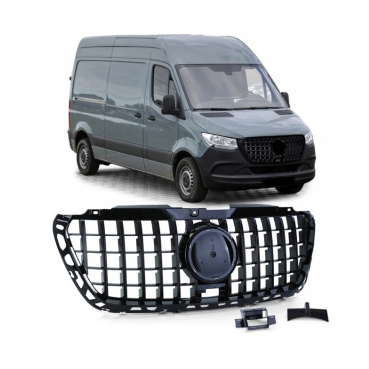 Rvs grill lijsten Mercedes sprinter W907 W910 2018