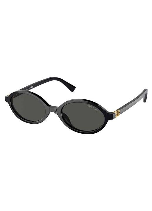 Napszemüveg, Miu Miu, Acetát, Fekete/Arany, 50-18-140 Standard