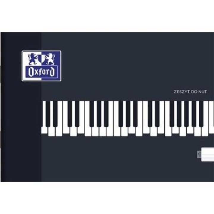 Set 10 Caiete de muzica, Oxford, A5, 16 Coli, Negru