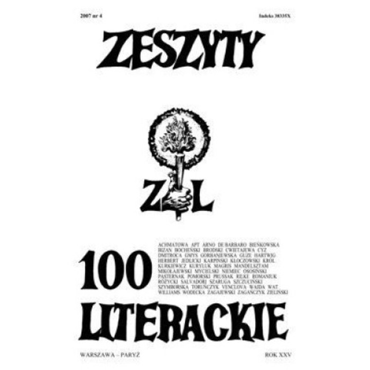 Zeszyty literackie 100 4/2007
