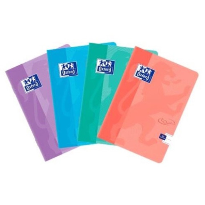 Set 10 caiete A5, Oxford, 32 file, Multicolor