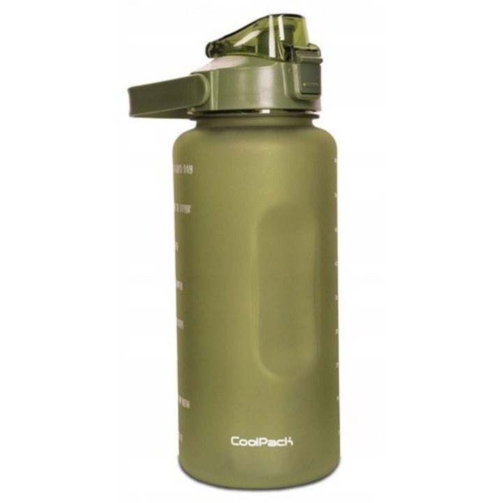 Sticla de apa, Coolpack, 2 l, Verde masliniu