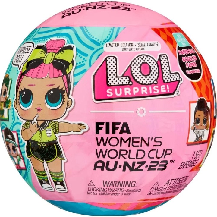 Cutie LOL Surprise X FIFA Women's World Cup 2023, MGA, Plastic, Multicolor