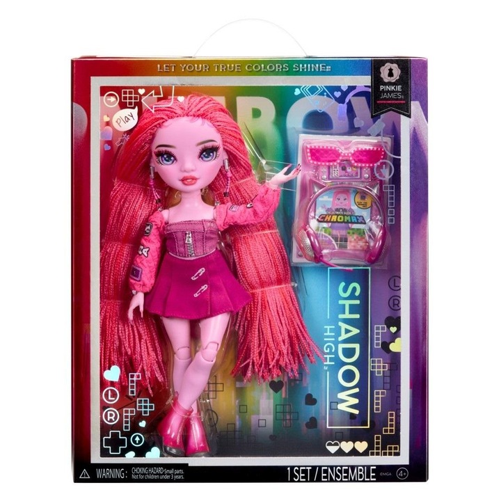 Кукла Shadow High, Pinkie James, 3+ години, Розов