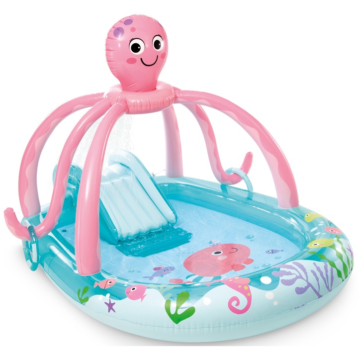 Piscina gonflabila Intex - Friendly Octopus, 234 x 183 x 150 cm