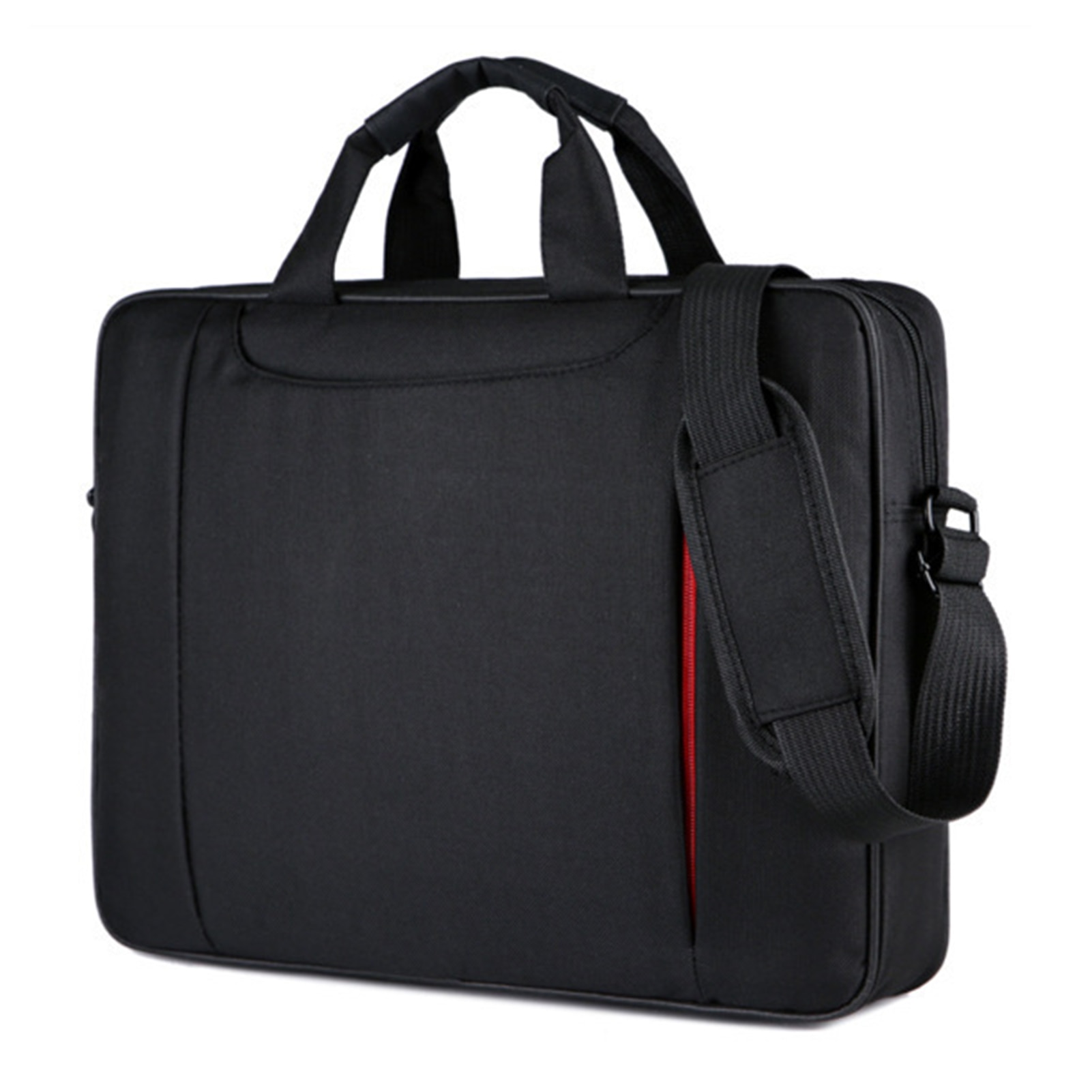 Geanta laptop, nylon, negru, 40x10x30cm
