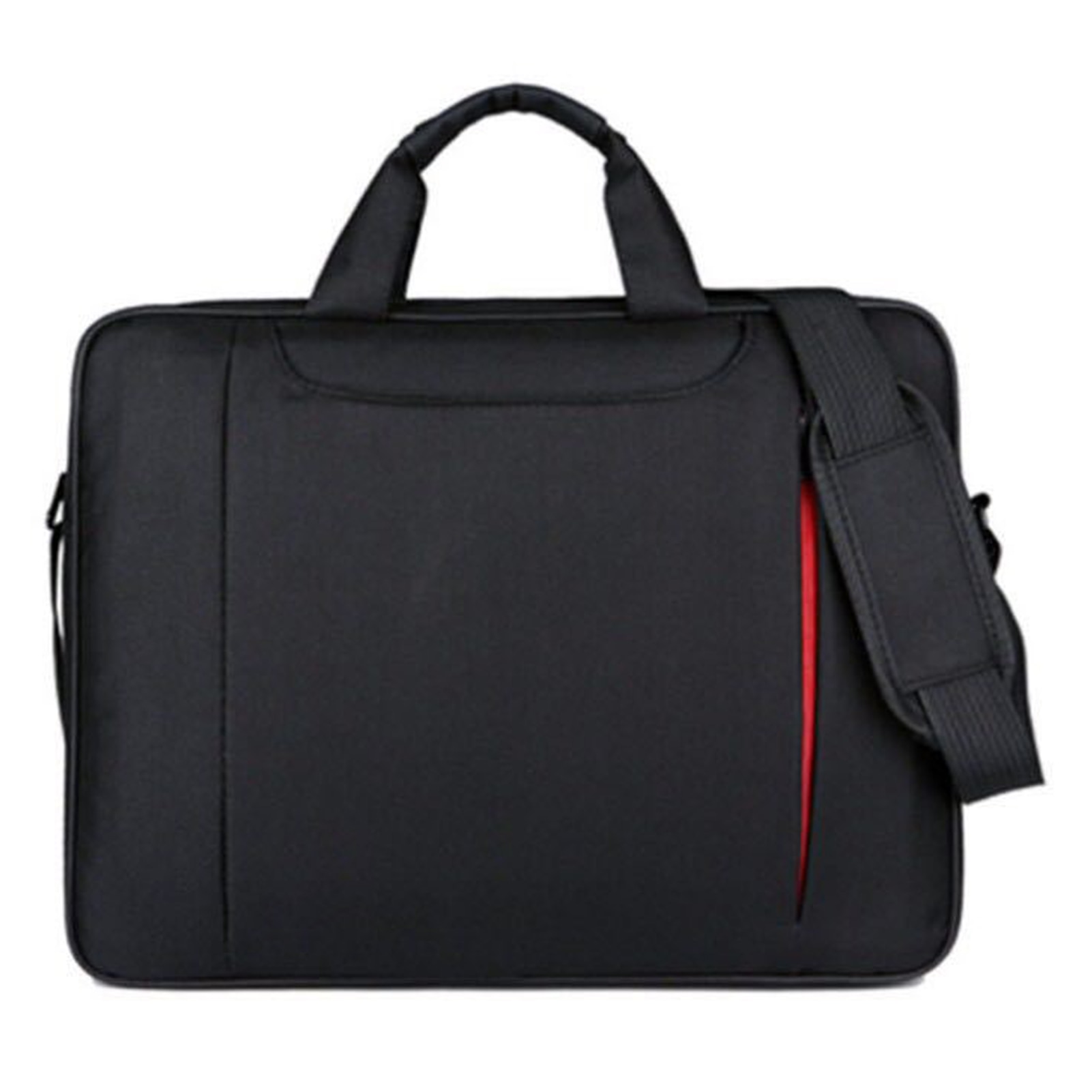 Geanta laptop, nylon, negru, 40x10x30cm