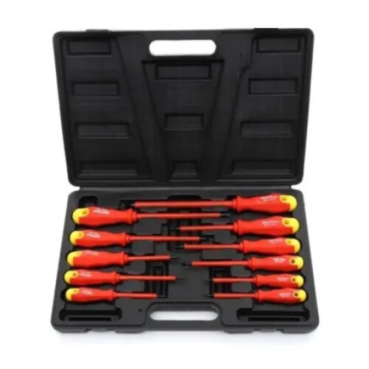 11 darabos csavarhúzó készlet, Kraft&Dele KD10333, szigetelt