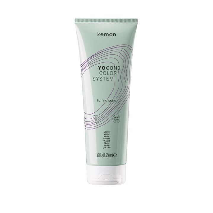 Kemon Yo Cond Color System Toning Cond balsam nuantator pentru revigorarea culorii Violet 250 ml