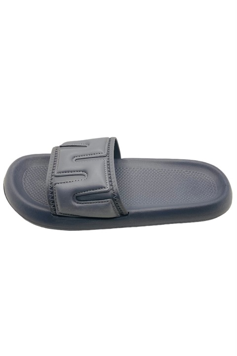 Papuci de plaja sau piscina pentru barbati, Tecos, talpa comoda si design elegant, Gri