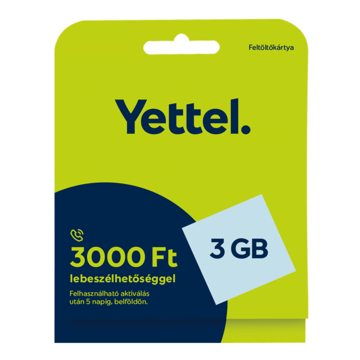 Yettel Feltöltőkártya Expressz​ 3 GB mobilnet extra