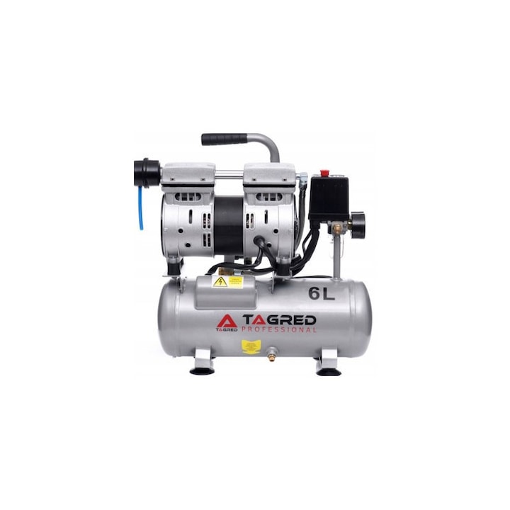 Безмаслен 2-бутален компресор 6L 550W TA302 с етикет