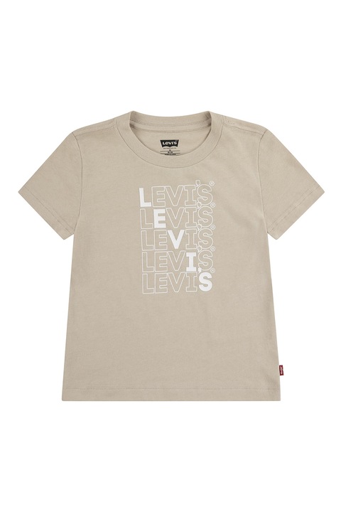Levi's, Logós organikuspamut póló, Bézs, 92 CM