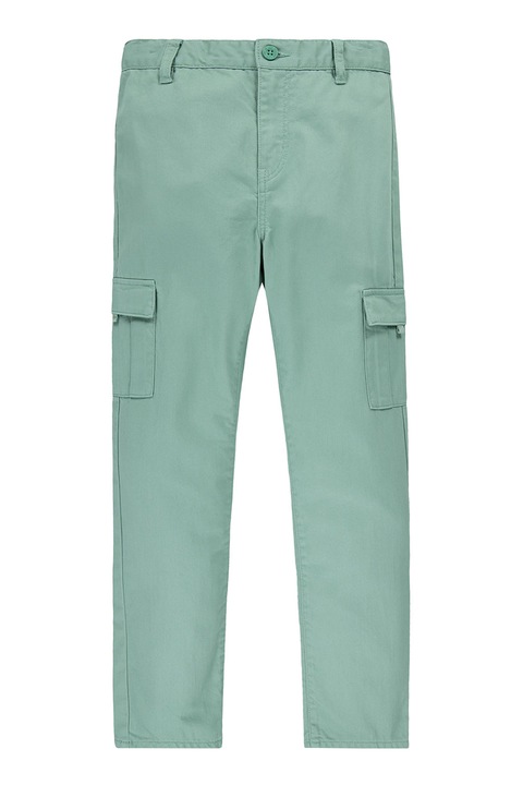 Levi's, Памучен карго панталон с висока талия, Персийско зелено