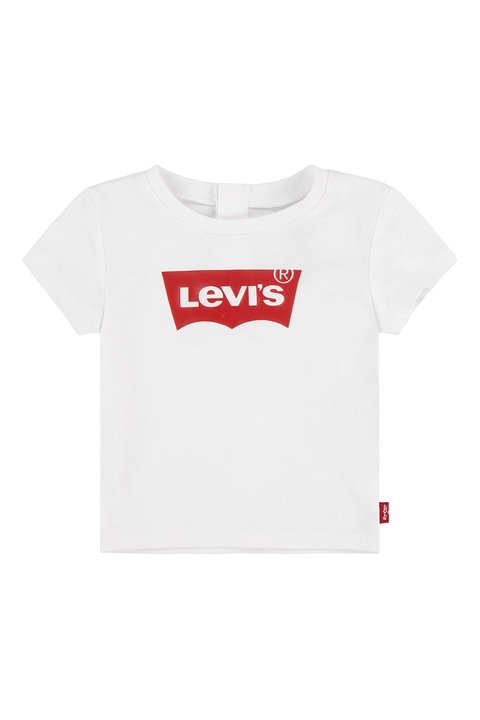 Levi's, Logómintás póló denevérujjakkal, Piros/Fehér