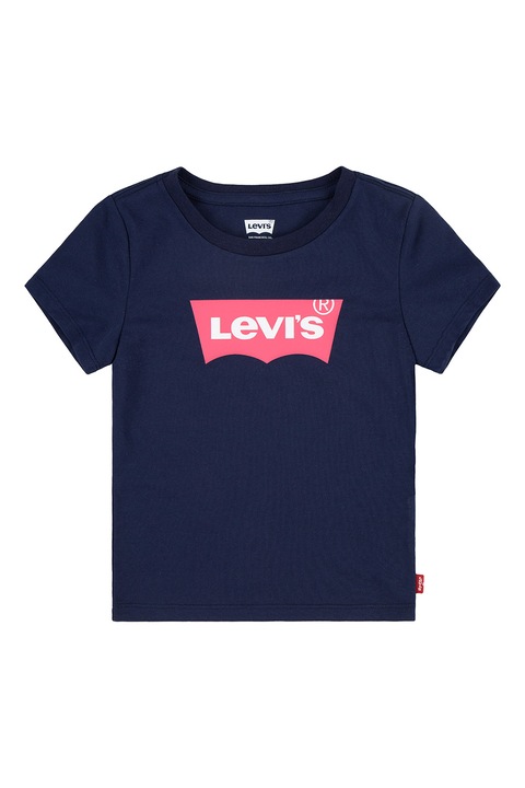 Levi's, Denevérujjú pamutpóló logómintával, Tengerészkék