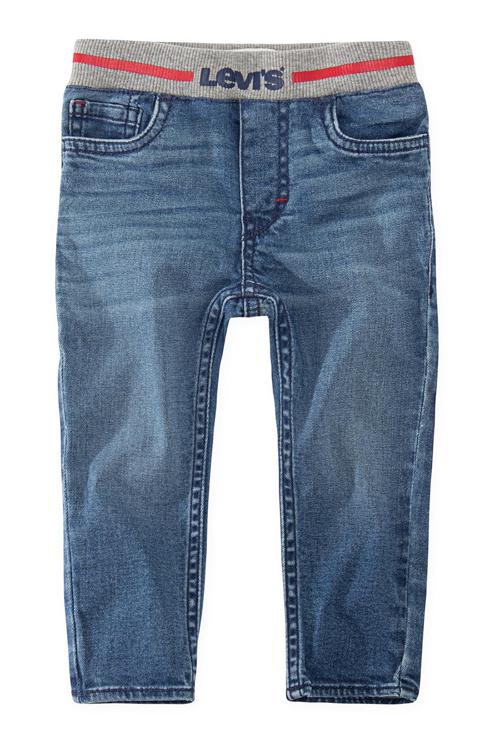 Levi's, Blugi cu talie elastica, Albastru inchis, 86 CM