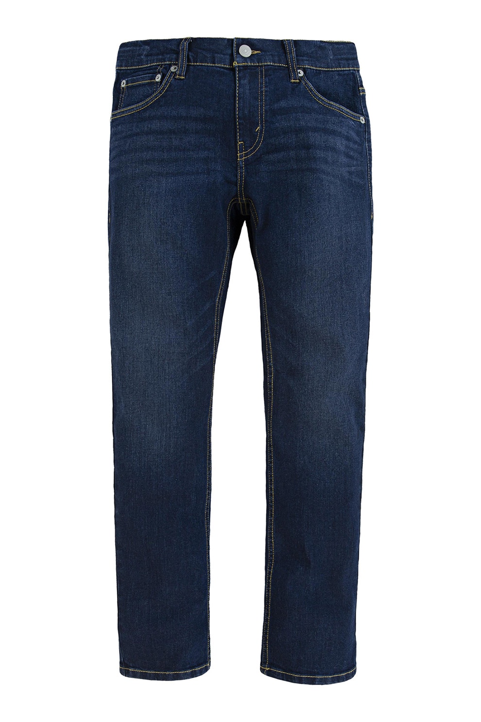 Levi's, Blugi drepti cu aspect decolorat, Albastru inchis, 140 CM